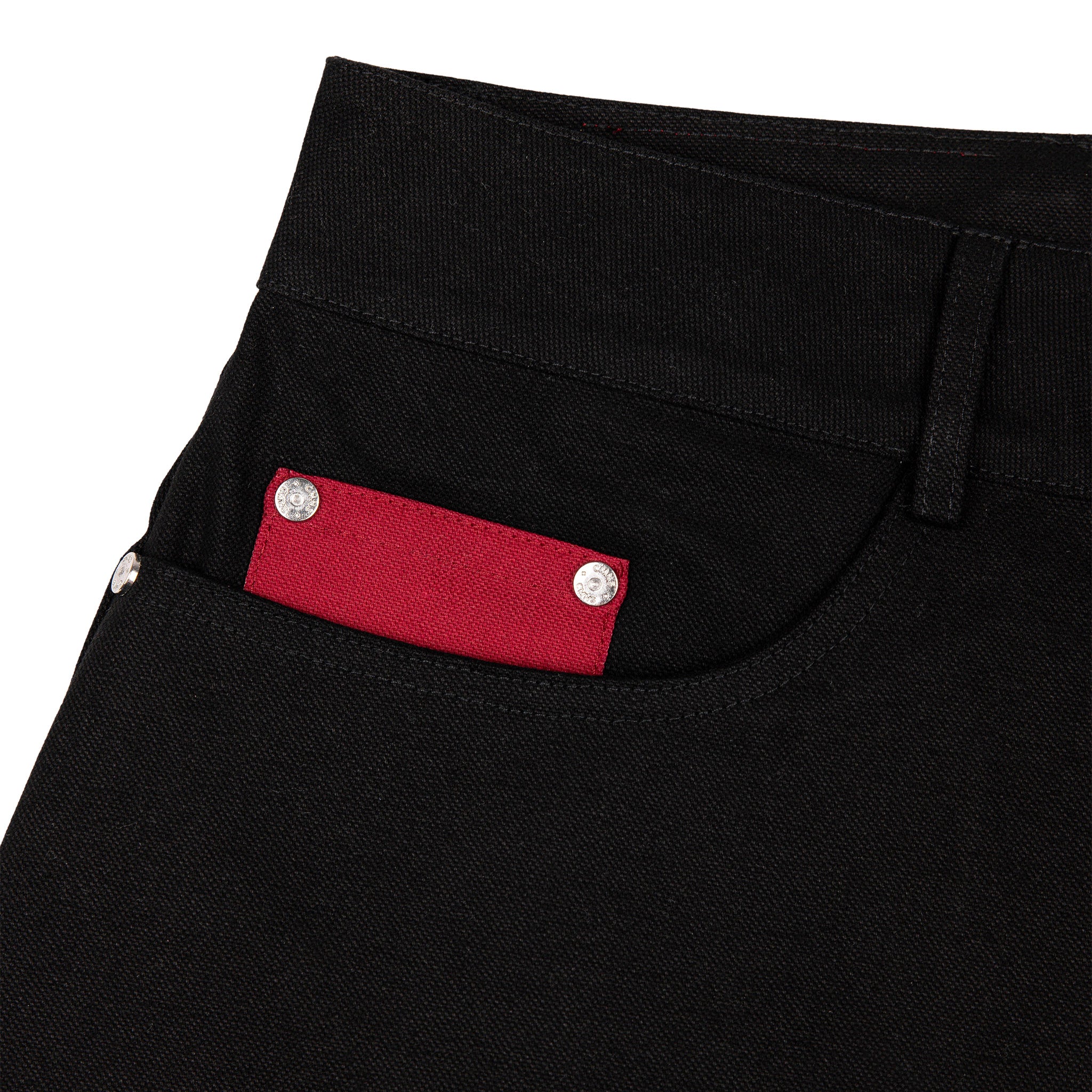 Commons Double Knee Canvas Short Black