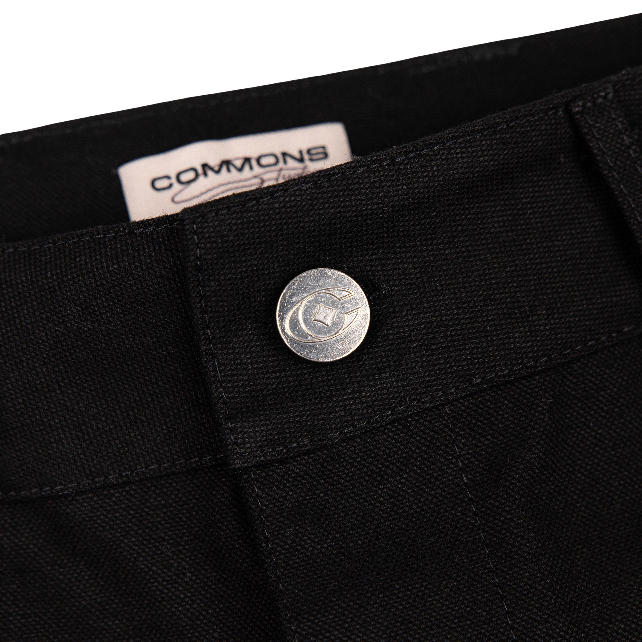 Commons Double Knee Canvas Short Black