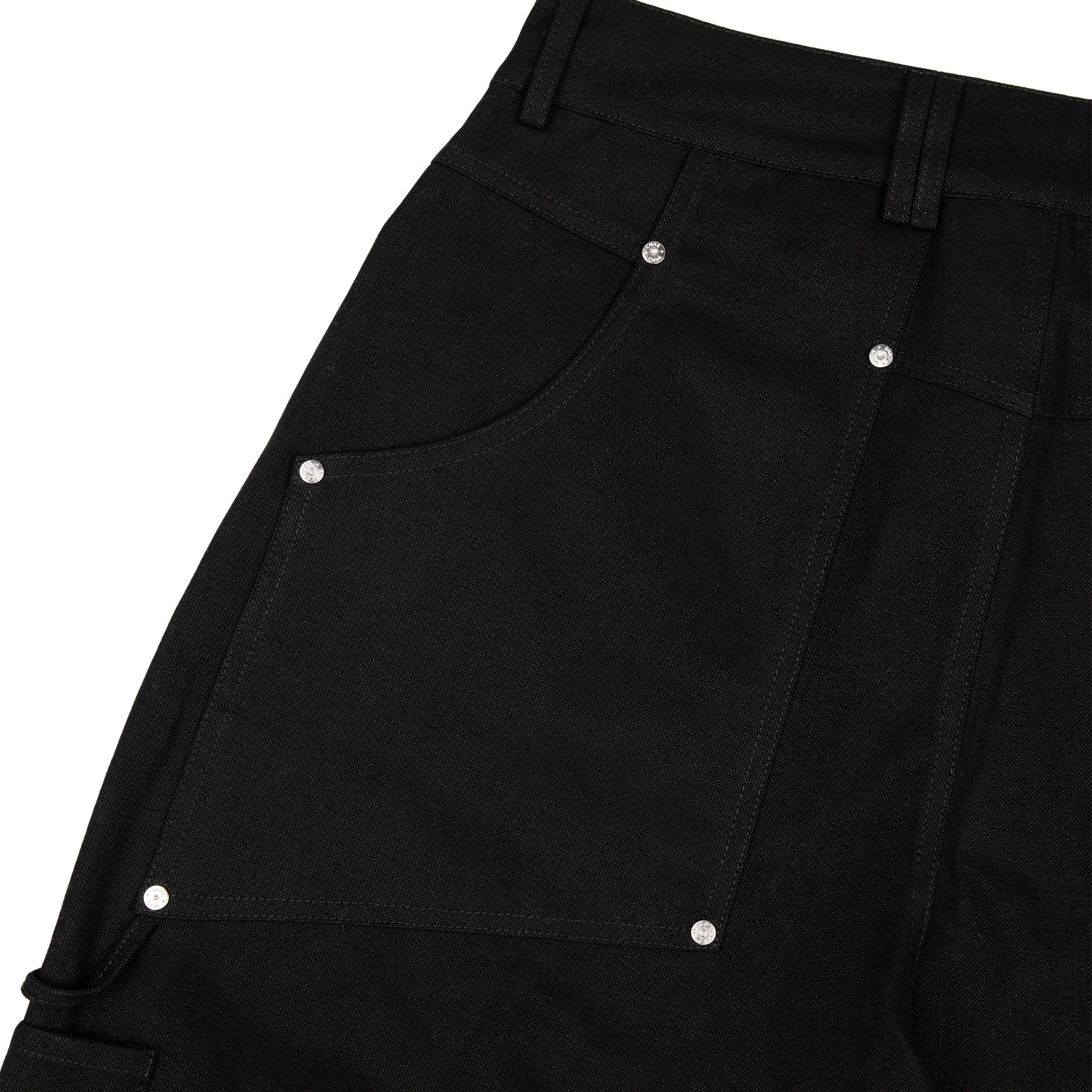 Commons Double Knee Canvas Short Black