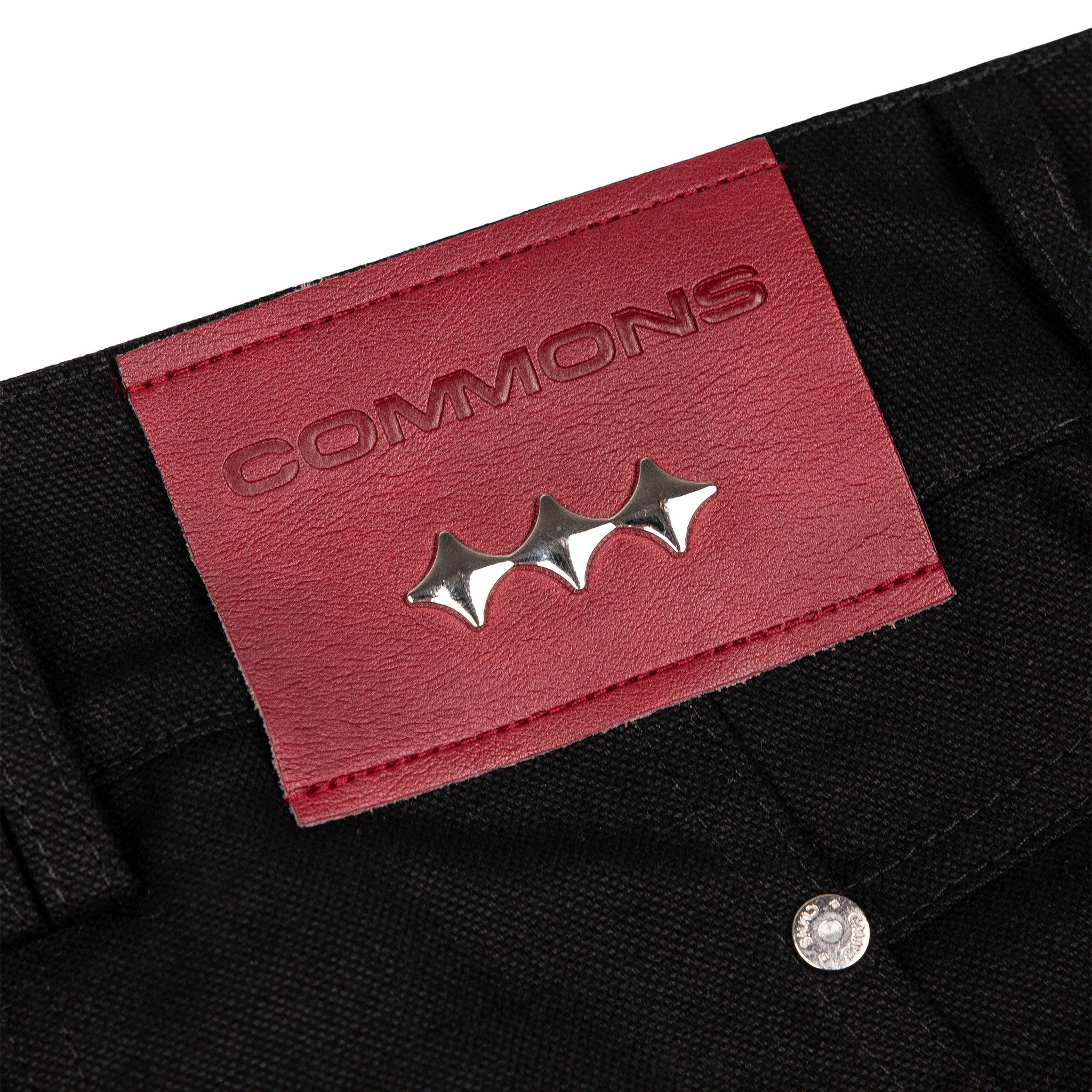 Commons Double Knee Canvas Short Black