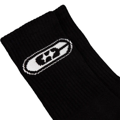 Common Hype Double Star Sock Black (3-Pack)