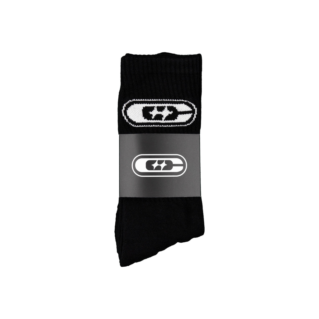 Common Hype Double Star Sock Black (3-Pack)