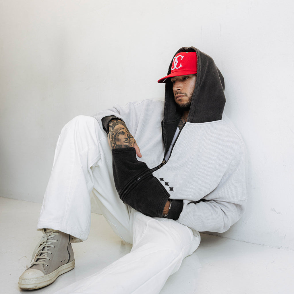 Commons Reversible Thermal Zip Up Faded Black