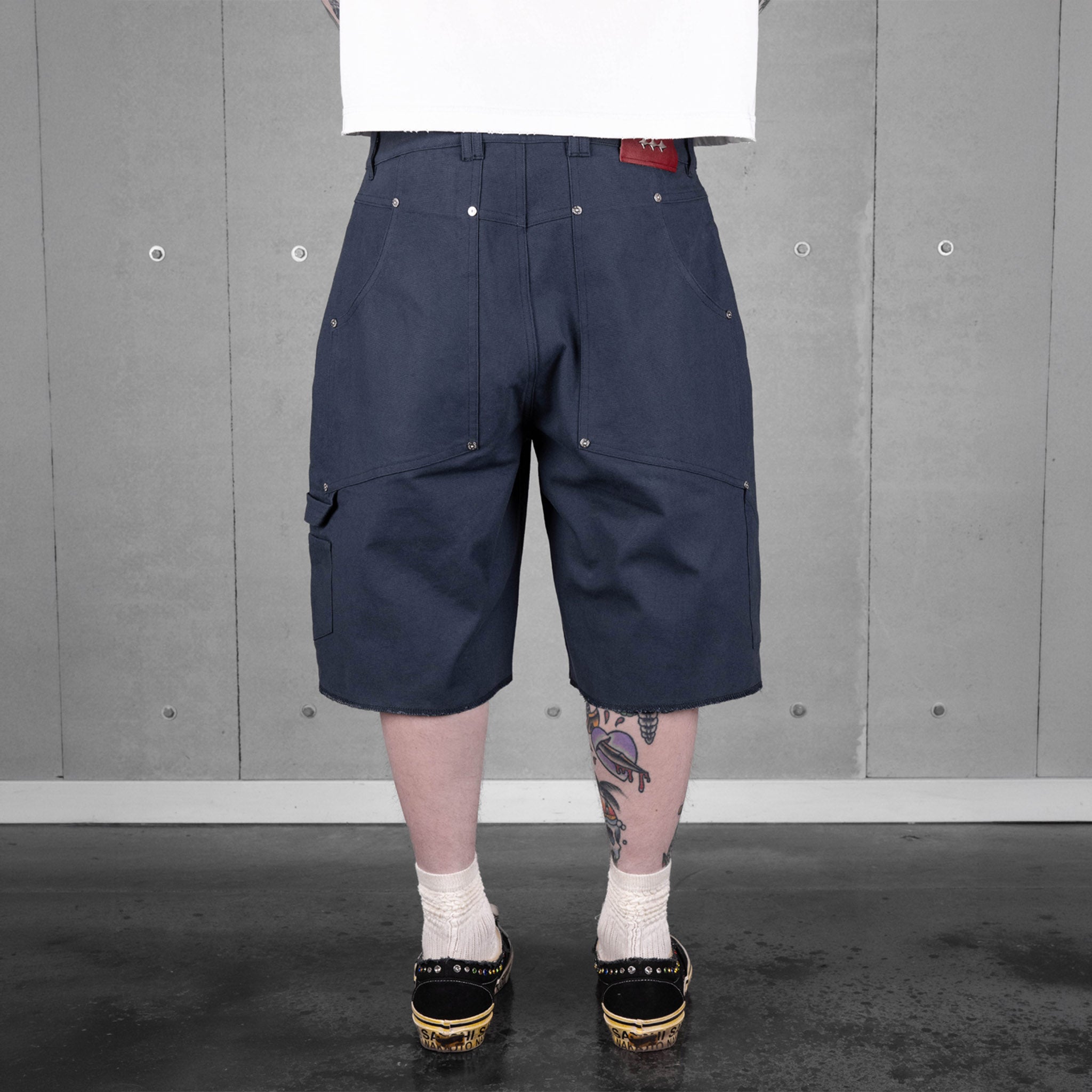 Commons Double Knee Canvas Short Navy