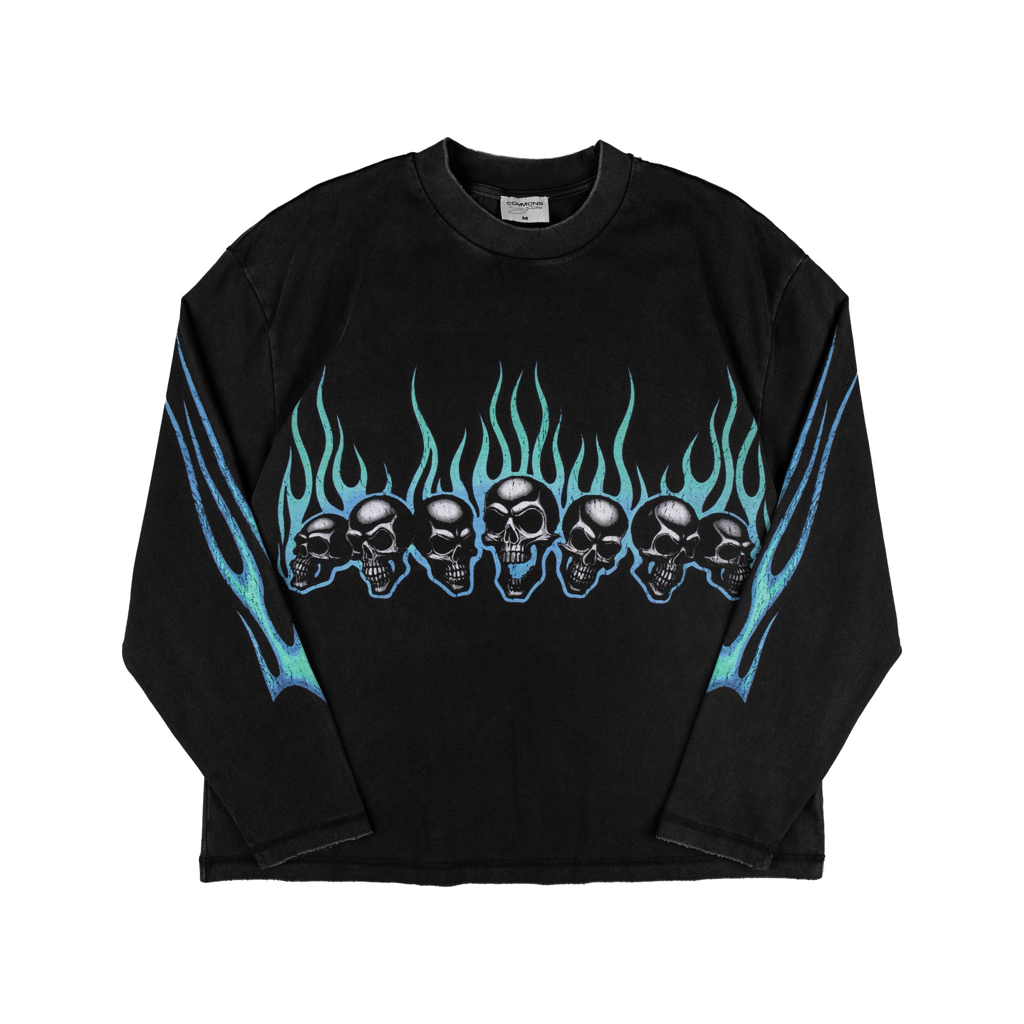 Commons Anarchy Long Sleeve Tee Vintage Black