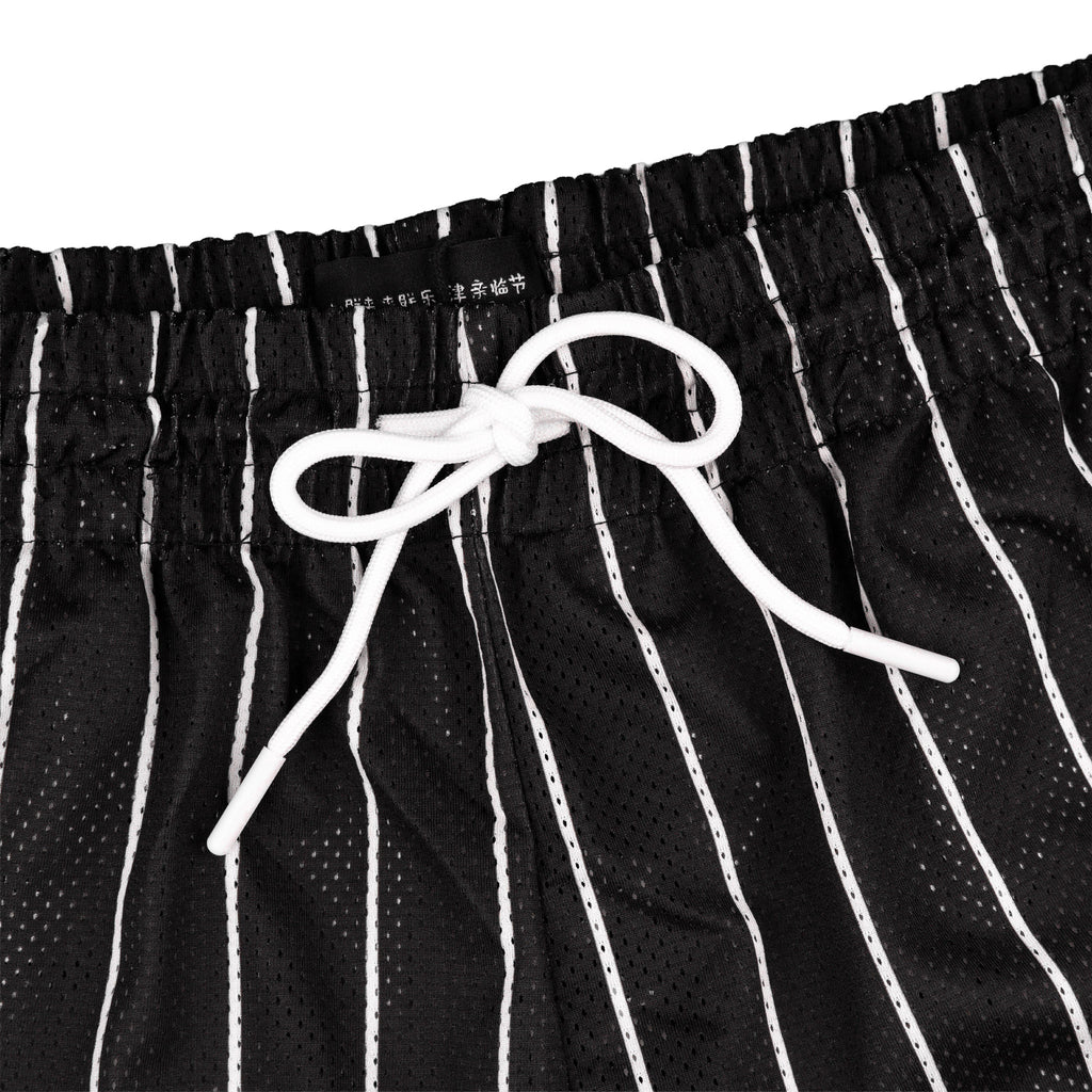 Common Hype Beacon Pinstripe Mesh Short Jet Black