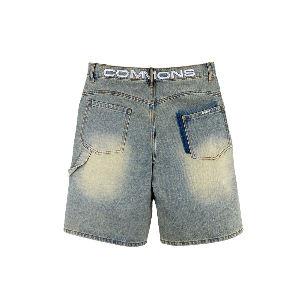 Commons Studios Star Washed Denim Short Old Gold