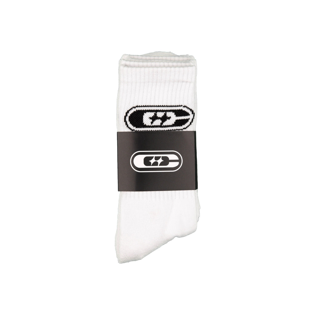 Common Hype Double Star Sock White (3-Pack)