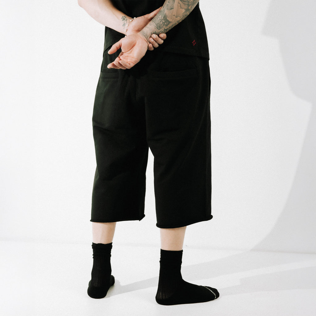 Commons Pearled Sweatshort Vintage Black