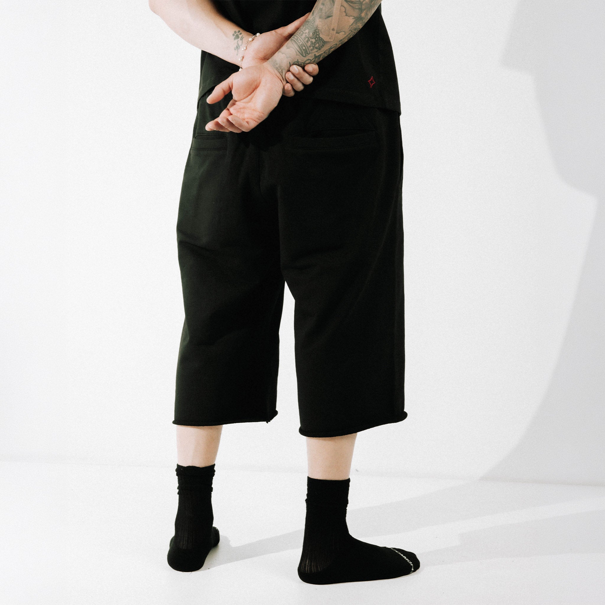 Commons Pearled Sweatshort Vintage Black