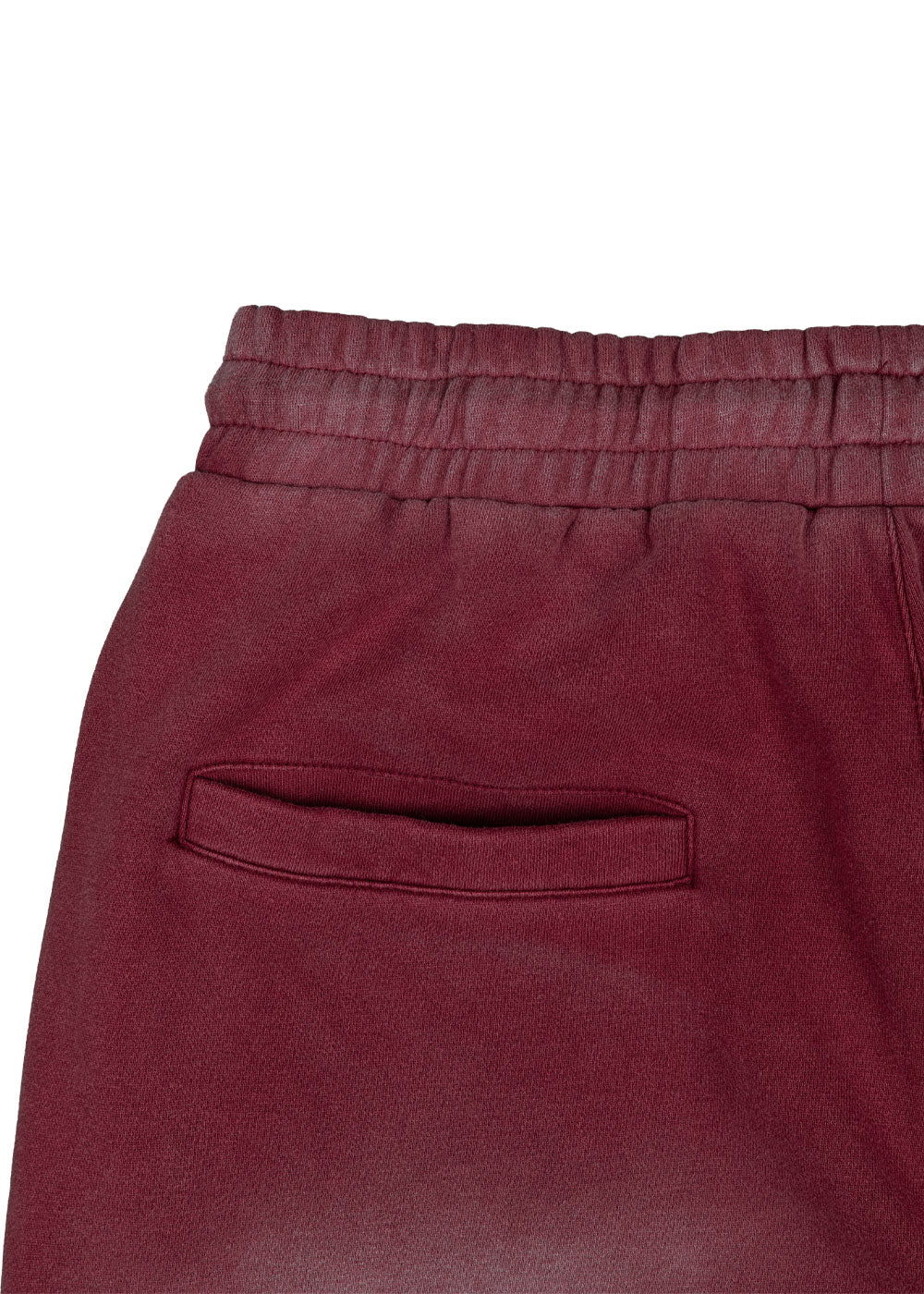 Commons Pearled Star Sweatshort Burgundy