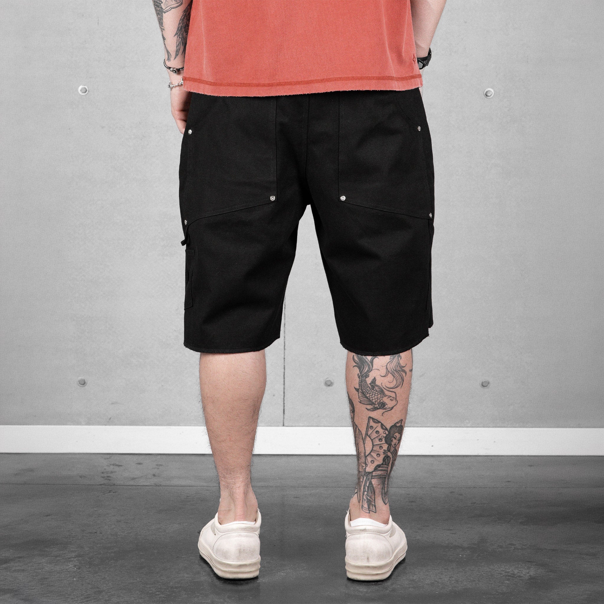 Commons Double Knee Canvas Short Black