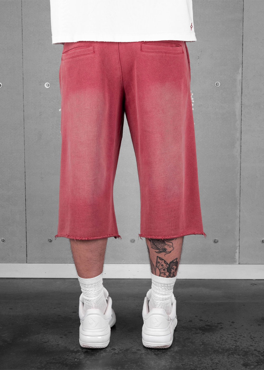 Commons Pearled Star Sweatshort Gym Red