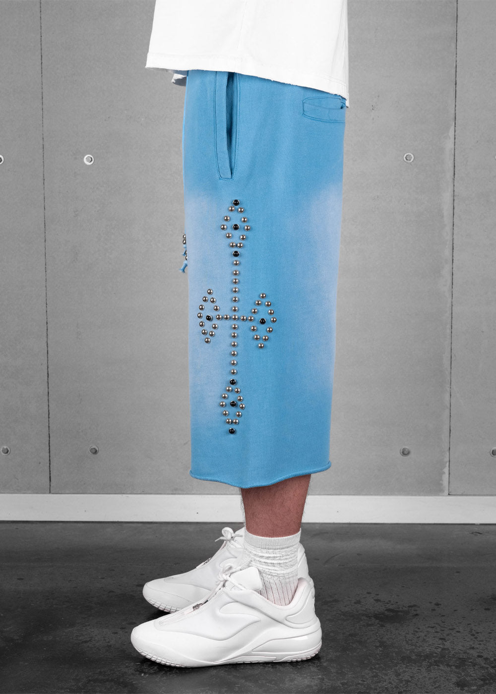 Commons Studios Rivet Sweatshort UNC Blue