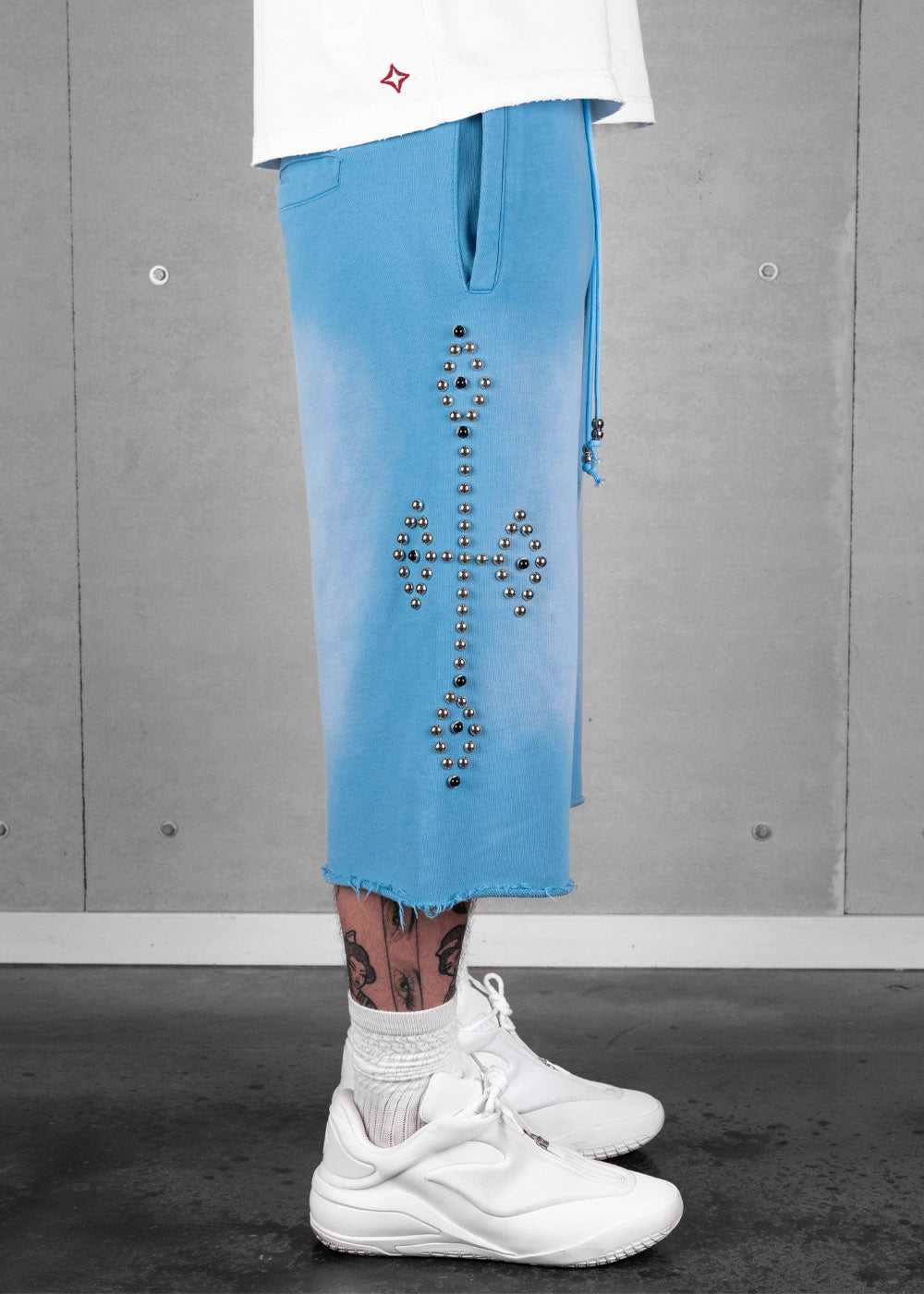 Commons Studios Rivet Sweatshort UNC Blue