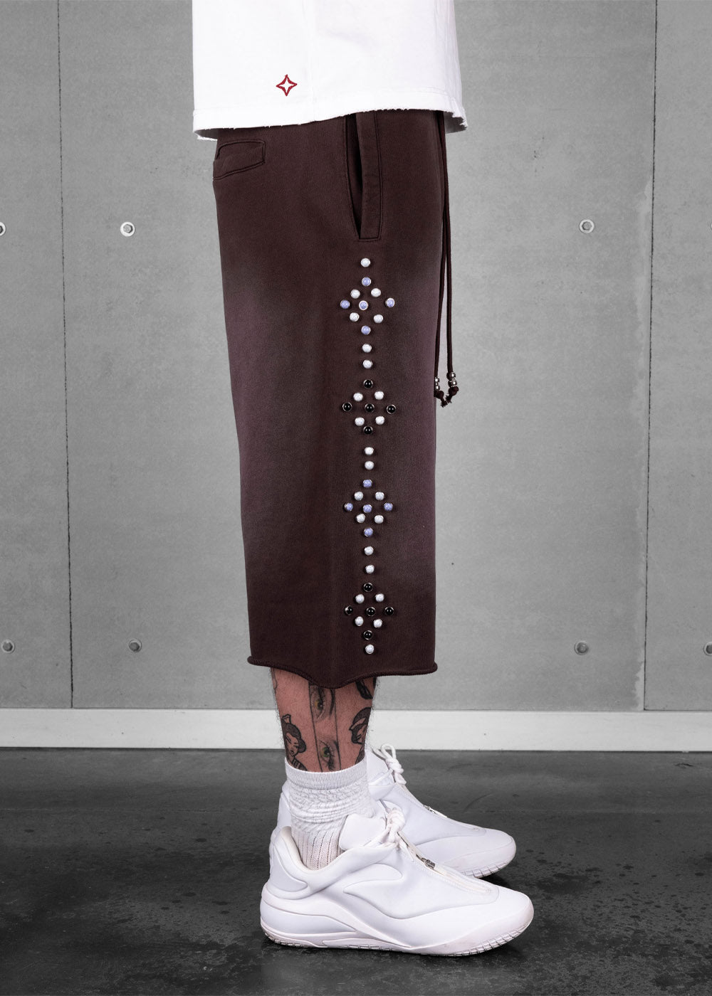 Commons Studios Rivet Sweatshort Dark Mocha