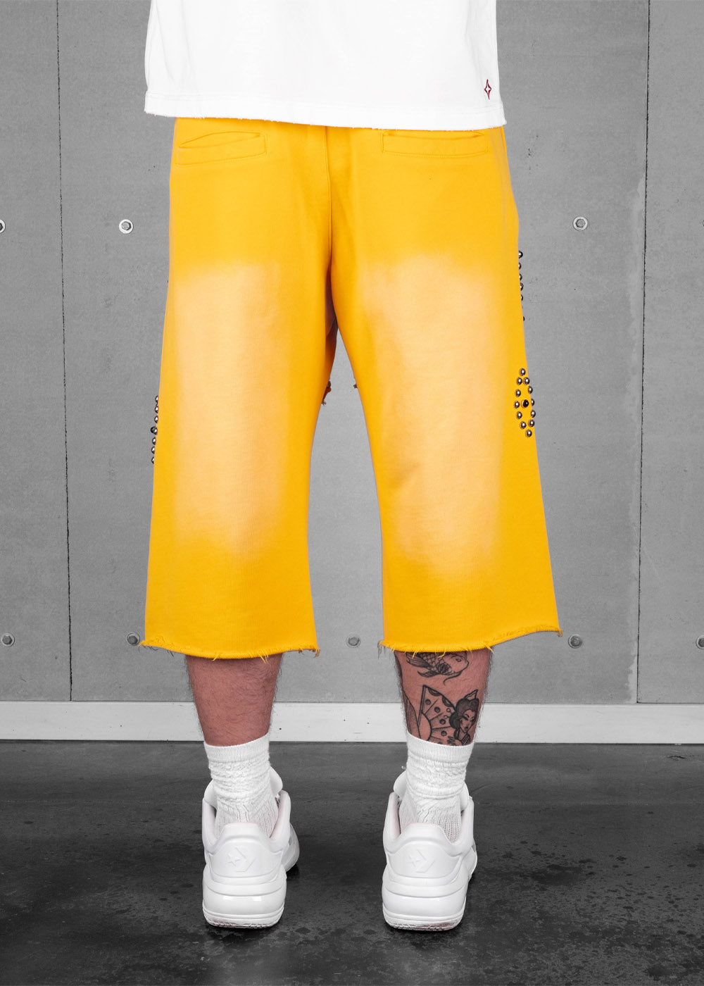 Commons Studios Rivet Sweatshort Yellow