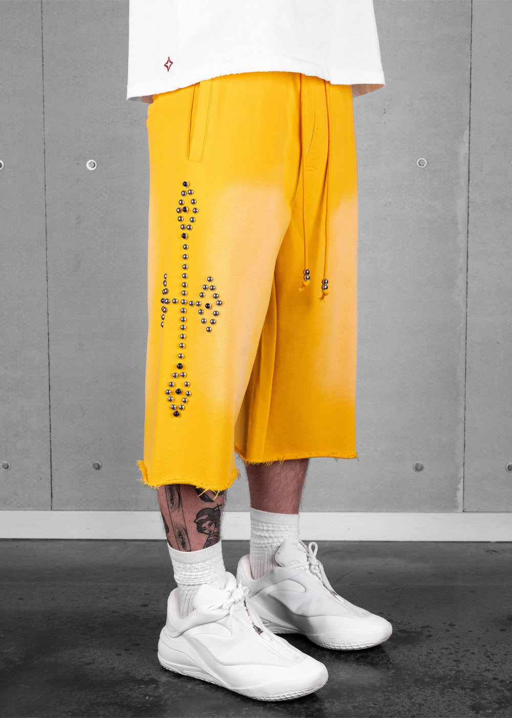 Commons Studios Rivet Sweatshort Yellow