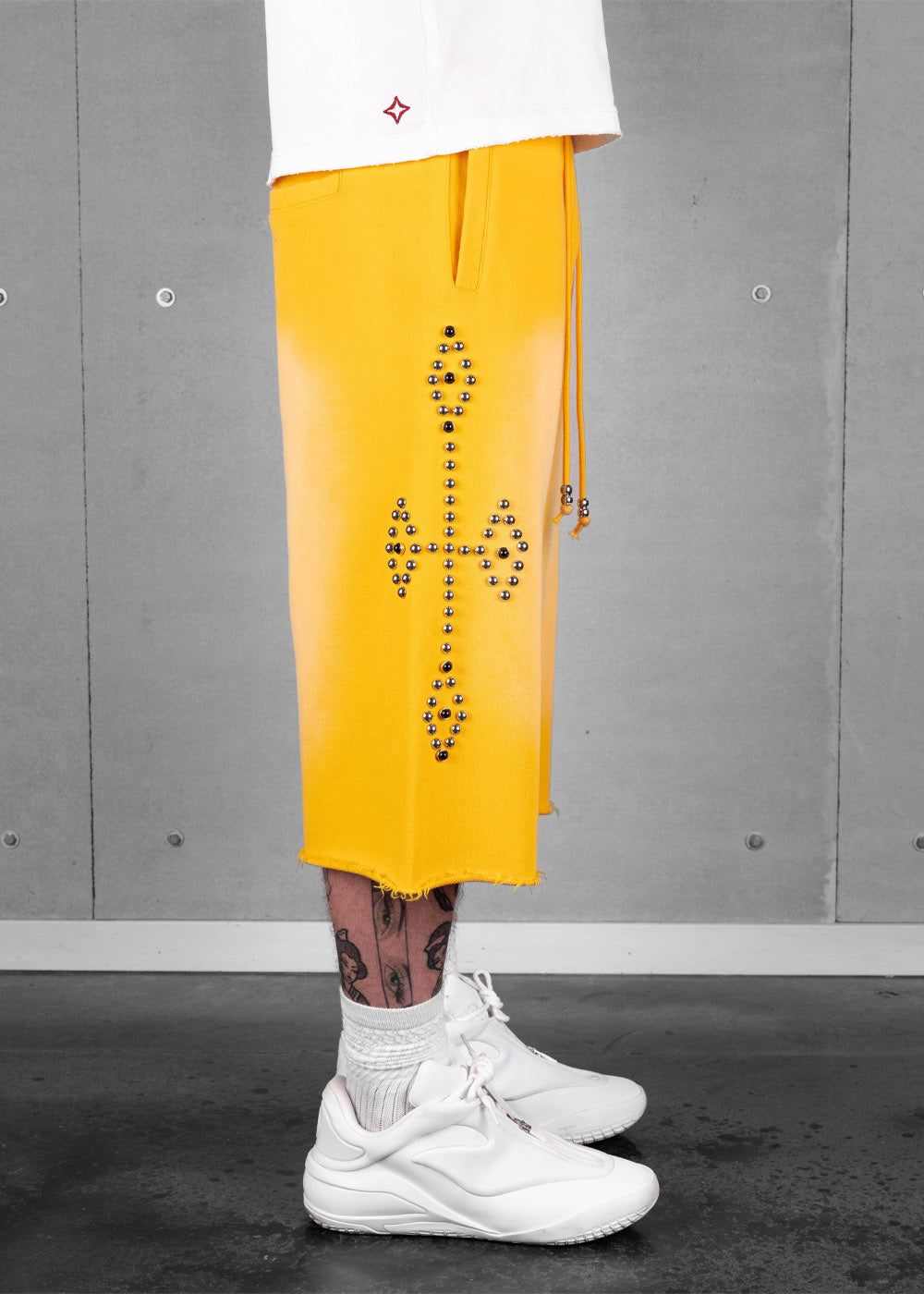 Commons Studios Rivet Sweatshort Yellow