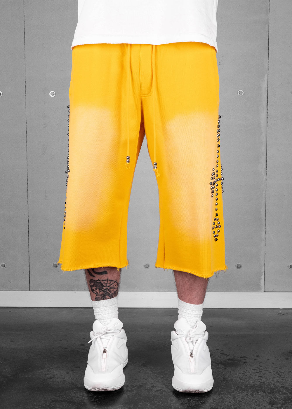 Commons Studios Rivet Sweatshort Yellow