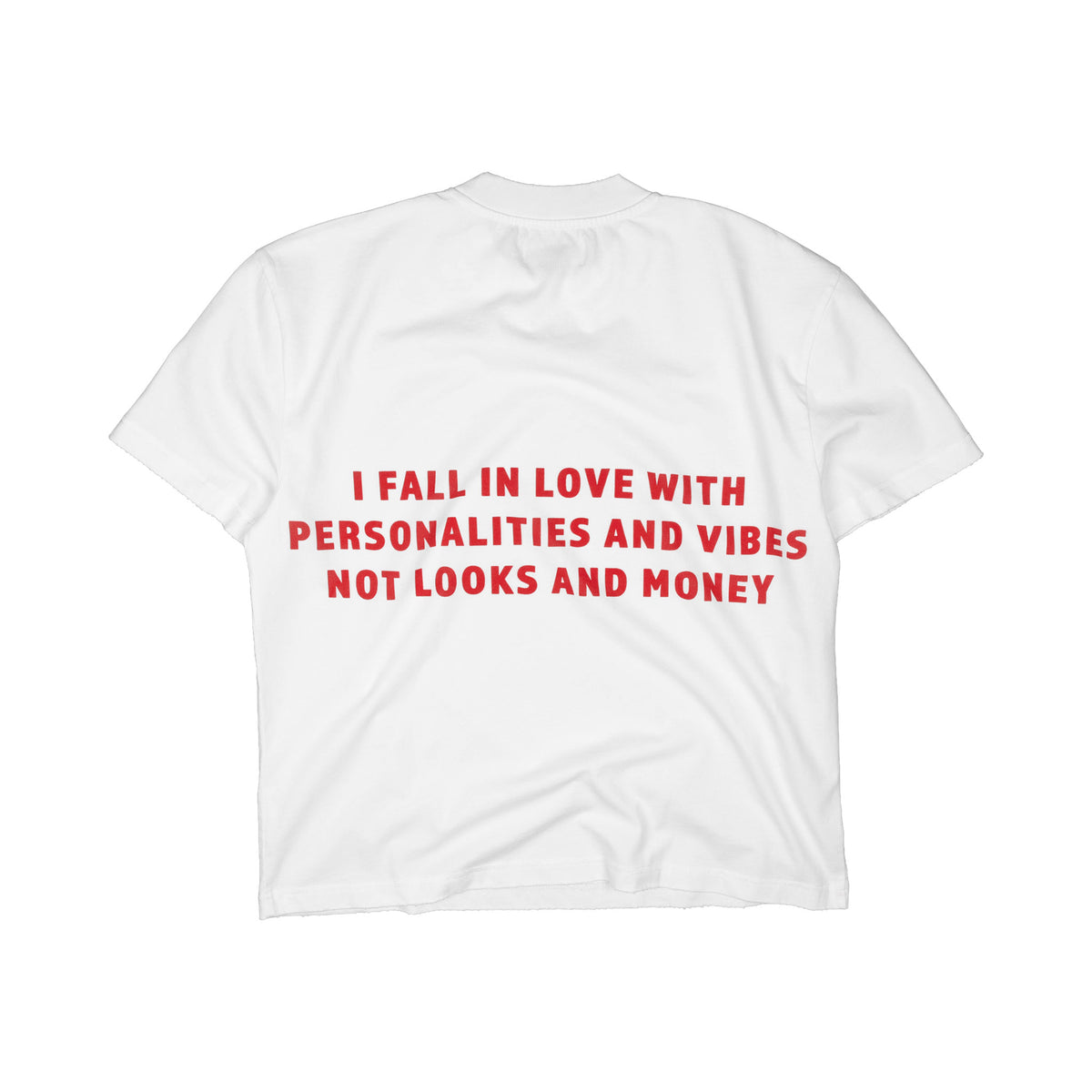 Compliments Fall in Love White Vintage Shirt