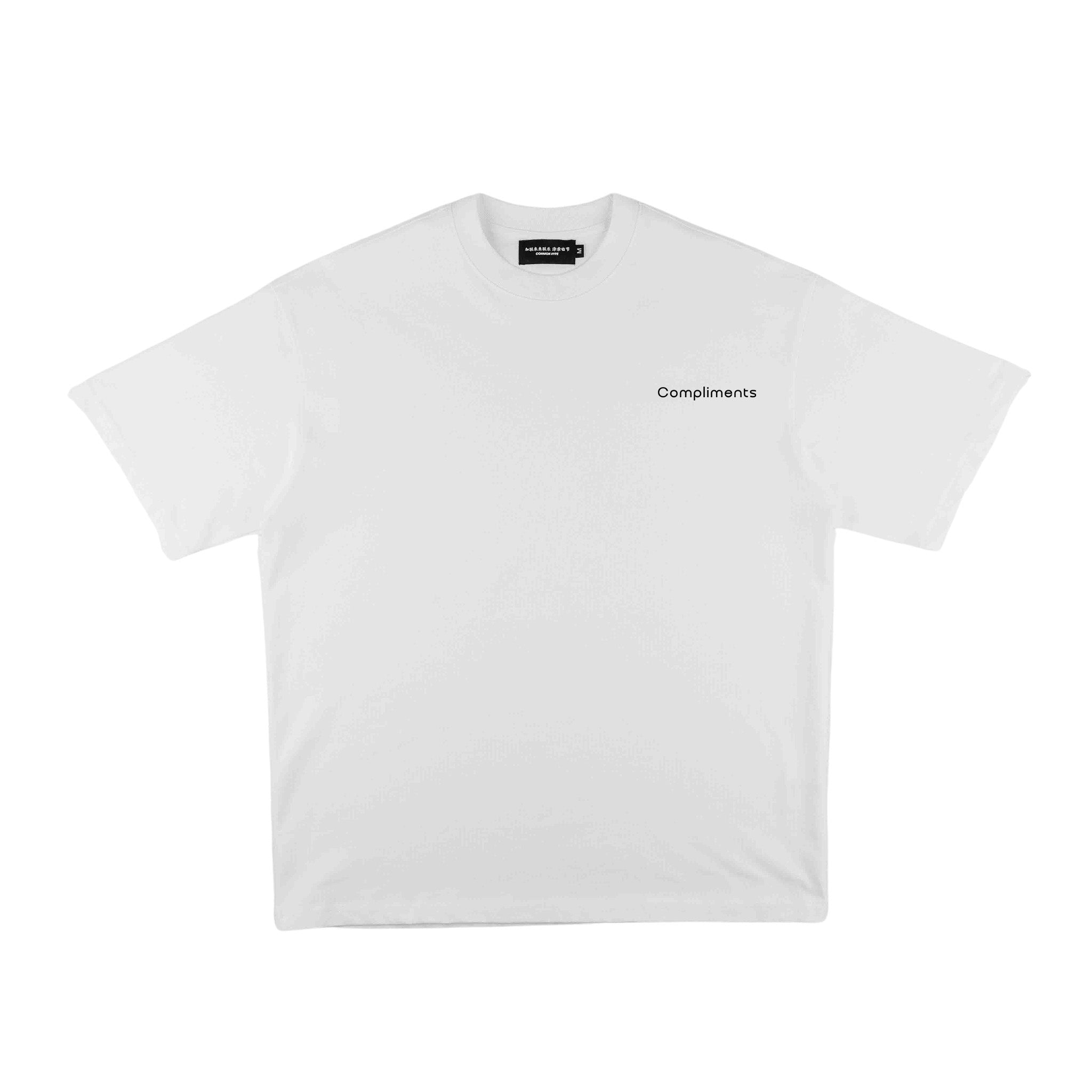 Compliments Drive There Together White Vintage Shirt
