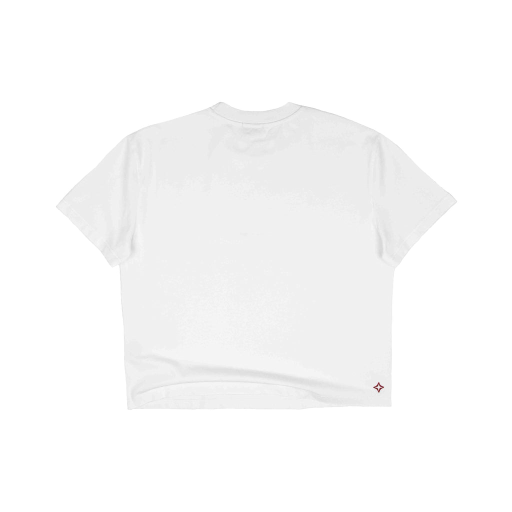 Commons Blank Star Embroidered Tee White